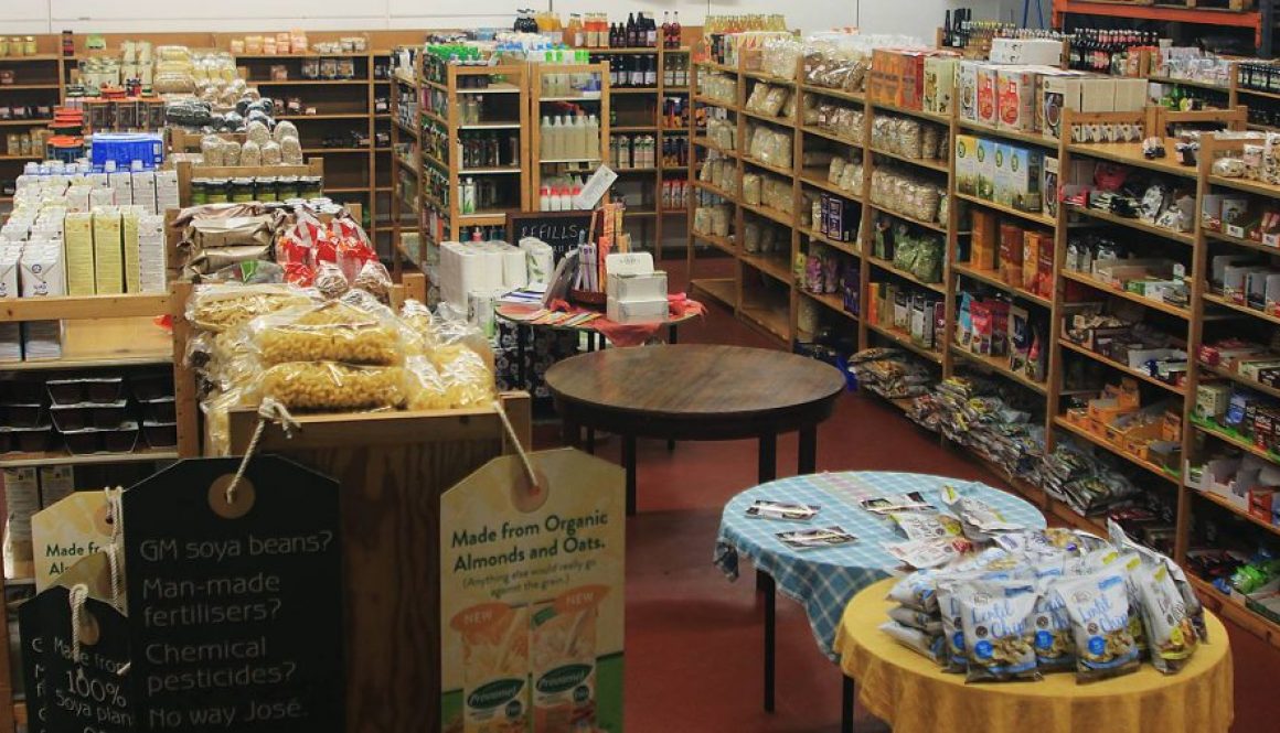 interior of Leicester Wholefoods